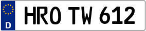 Trailer License Plate
